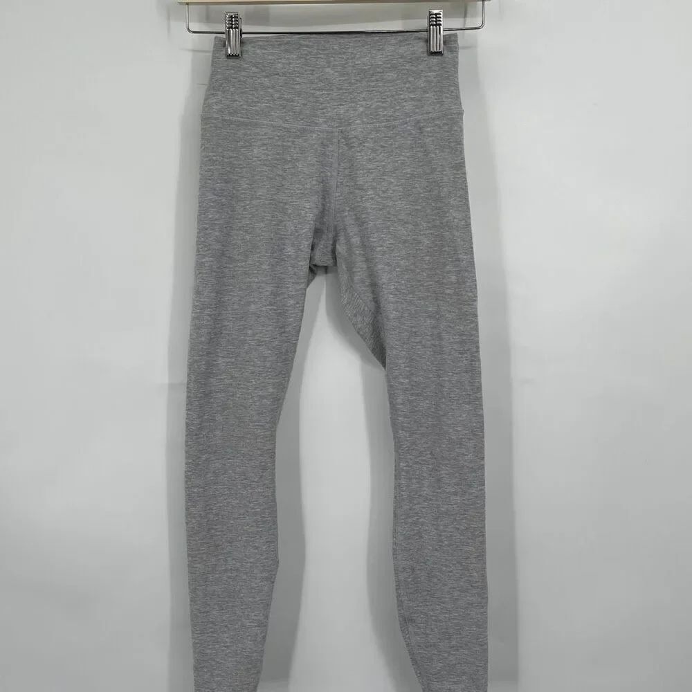 Alo Gray Athletic High Rise 7/8-Length Airbrush Pull On Leggings Size XS